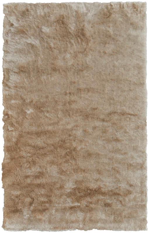 Indochine Modern Solid, Brown/Tan, 5' x 8' Area Rug