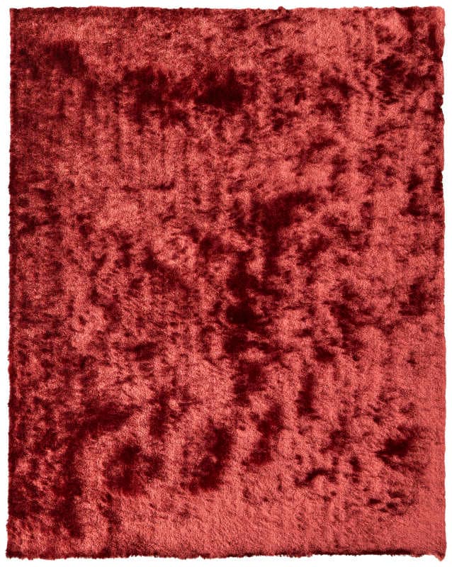 Indochine Modern Solid, Red/Orange, 4'-9" x 7'-6" Area Rug
