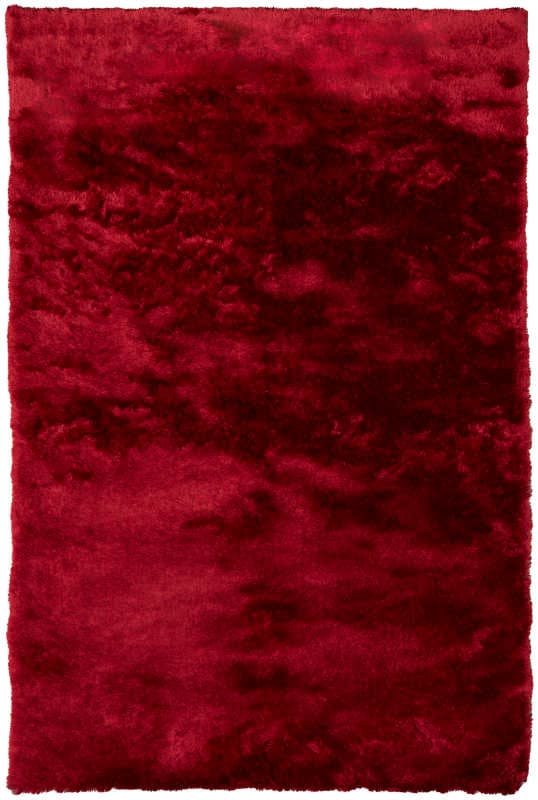Indochine Modern Solid, Red/Purple, 4'-9" x 7'-6" Area Rug