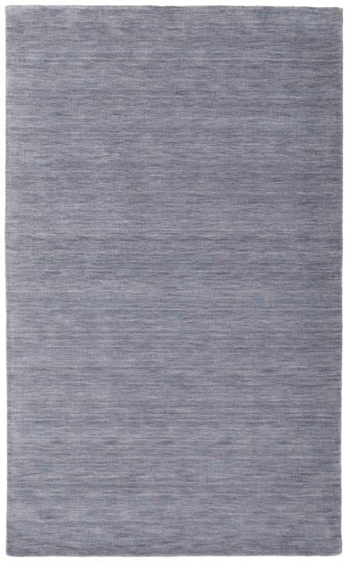Luna Modern Solid, Grey/Blue, 5' x 8' Area Rug
