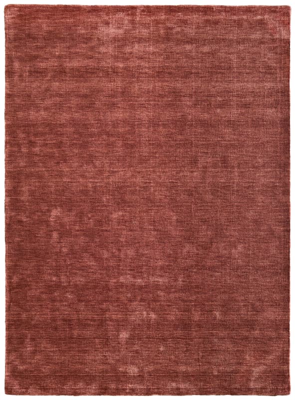 Luna Modern Solid, Orange/Red, 5' x 8' Area Rug