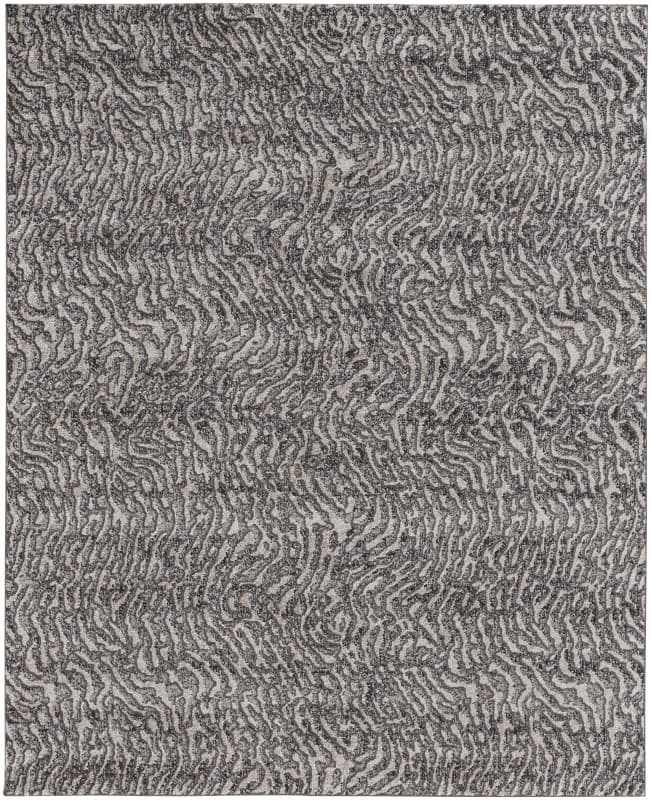 Vancouver Modern Abstract, Grey/Taupe/Ivory, 5' x 8' Area Rug