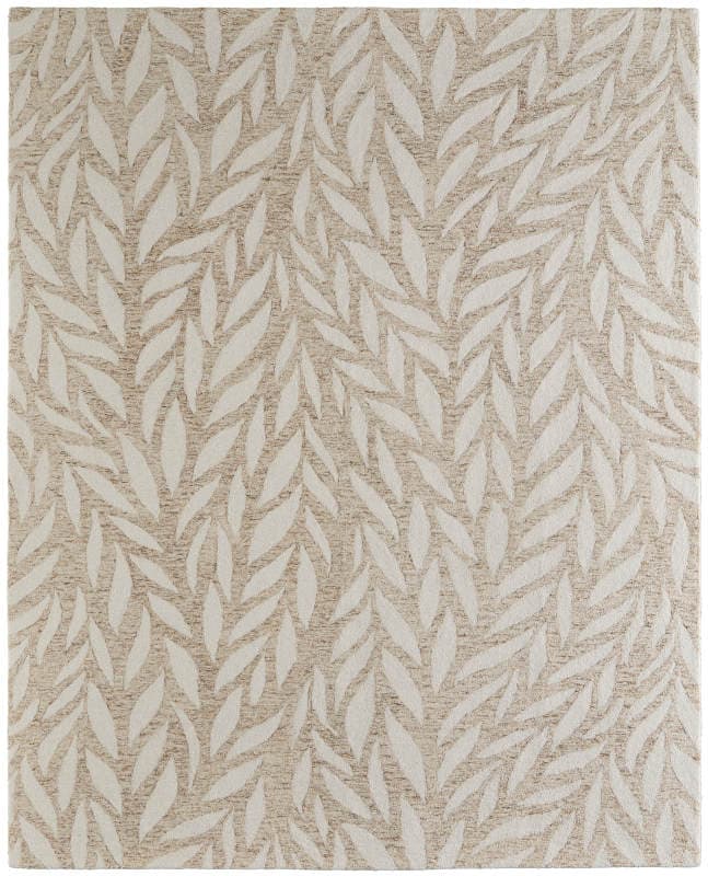 Wallace Modern Floral & Botanical, Tan/Ivory, 5' x 8' Area Rug