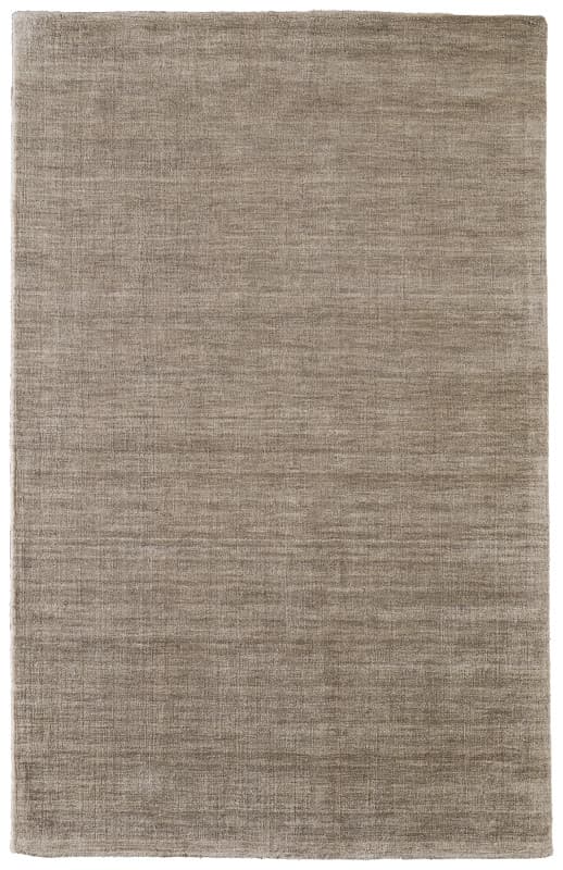 Luna Modern Solid, Grey/Ivory, 5' x 8' Area Rug