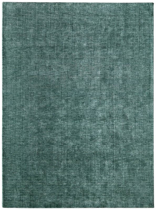 Luna Modern Solid, Green/White, 5' x 8' Area Rug