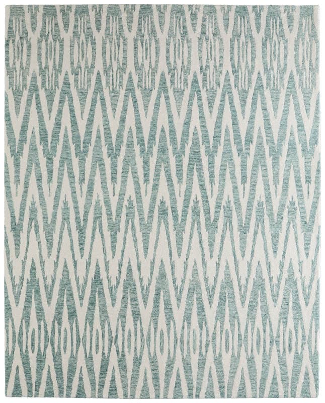 Wallace Modern Chevron, Blue/White, 5' x 8' Area Rug